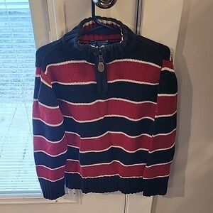 The Children's Place Red and Black Striped Kids Sweater